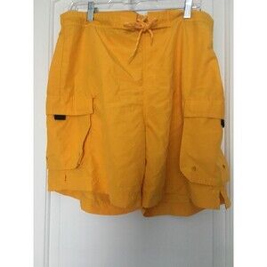 St John's Bay Men's Swim Shorts Trunks Size Large Gold Yellow